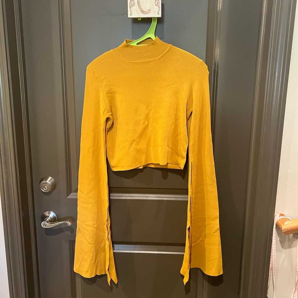 Yellow Long Sleeve Blouse